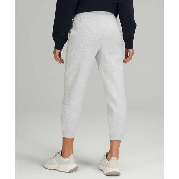 LULULEMON Women's Scuba High-Rise Cropped Jogger Size 10 In Light Grey - Picture 5 of 11